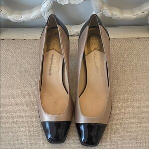 Cole Haan Black and Tan Heels